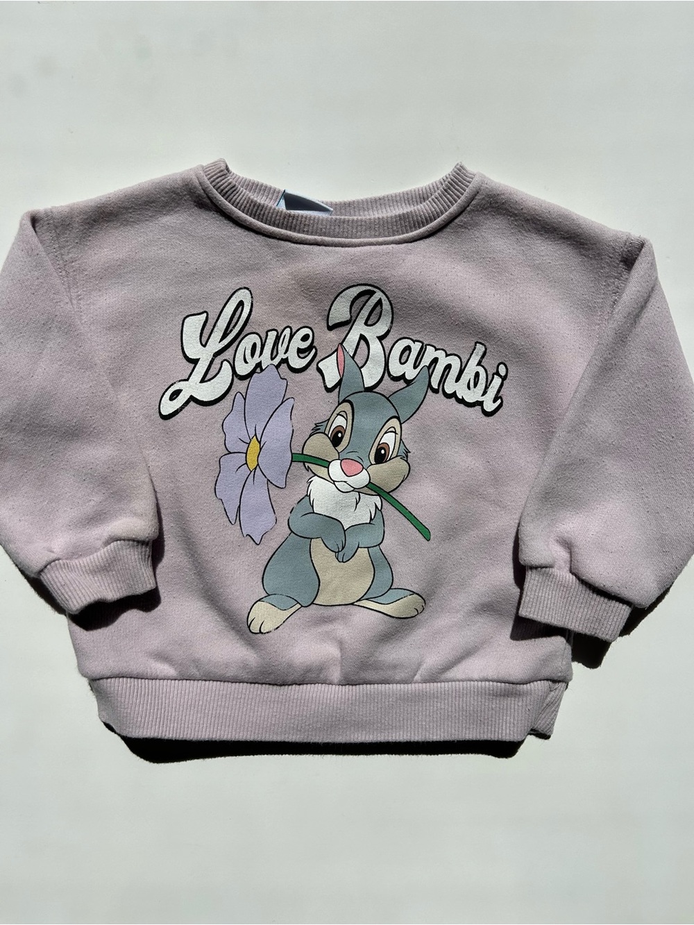 Zara Love Bambi Graphic Sweatshirt - Light Purple Kids Crewneck